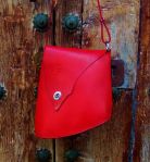 93€. Scultpured bright red purse by Fernando Garcia