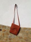 Stef´s bag made with naturally-tanned goat´s hide.